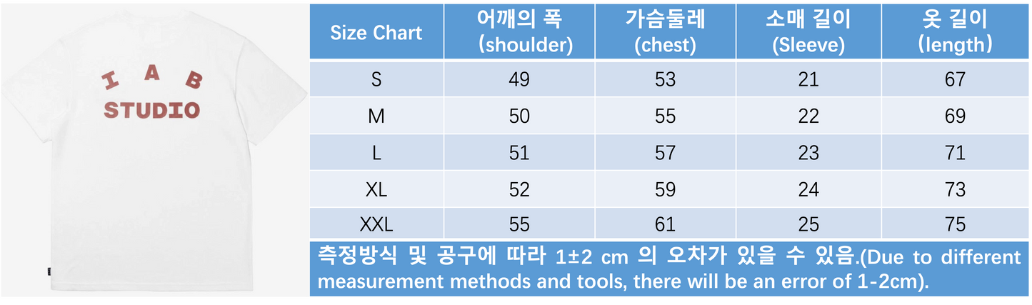 탑아이앱 / 아이앱 티셔츠 화이트 버건디