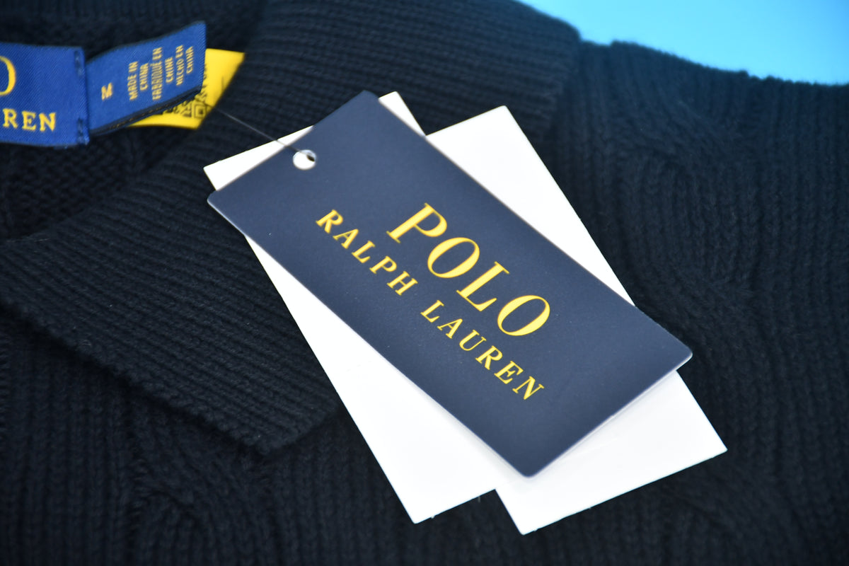 탑키츠네 / 메종키츠네 순면 케이블 니트 폴로