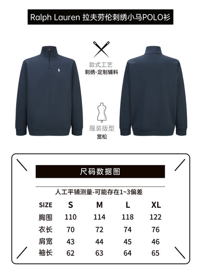 zb / 랄프 로렌  자수 긴팔 폴로 셔츠