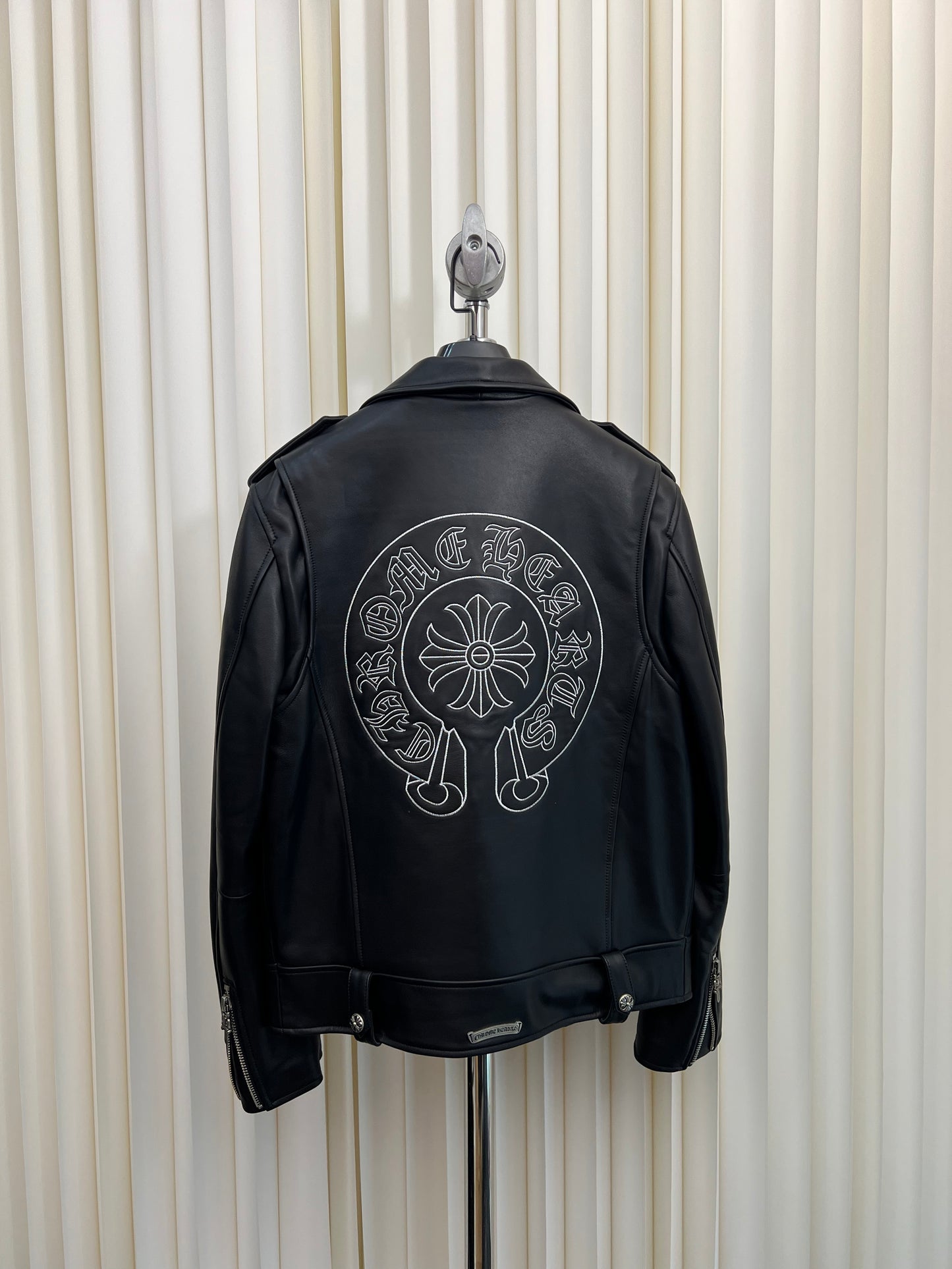 zb/Chrome Hearts Men's Leather Jacket