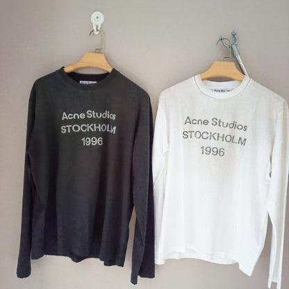 탑아크네 / 아크네스튜디오 letter printed long sleeve T-shirt