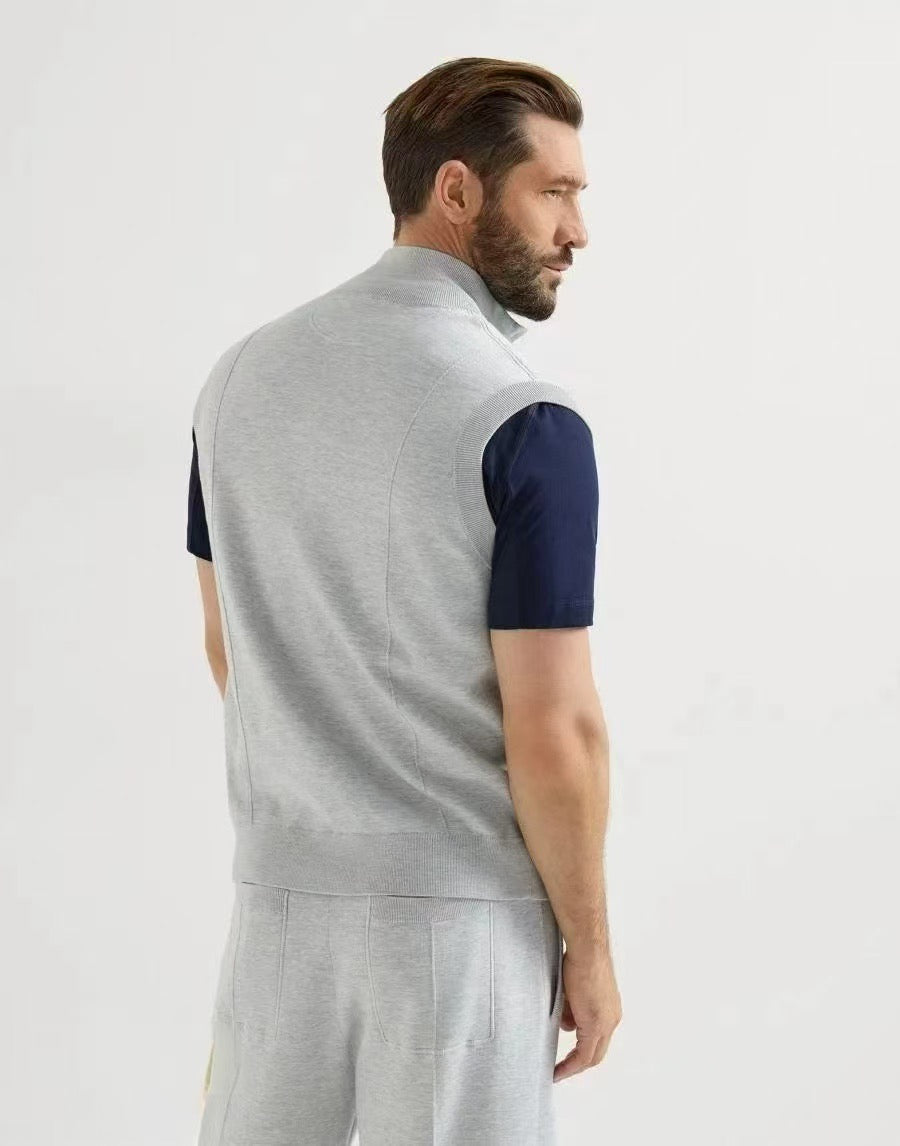zb / 브루넬로 쿠치넬리 지퍼 조끼