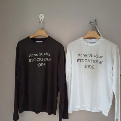 탑아크네 / 아크네스튜디오 letter printed long sleeve T-shirt