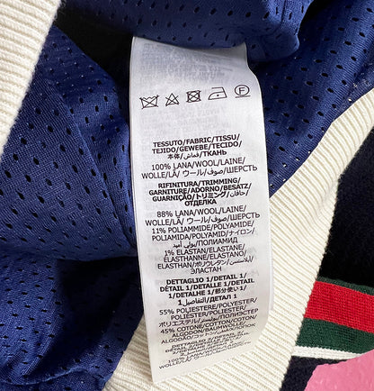 Marble / Gucci Men's Wool Jersey Jacket Web Blue