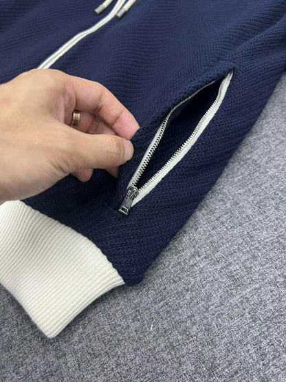 Marble / Gucci Men's Wool Jersey Jacket Web Blue