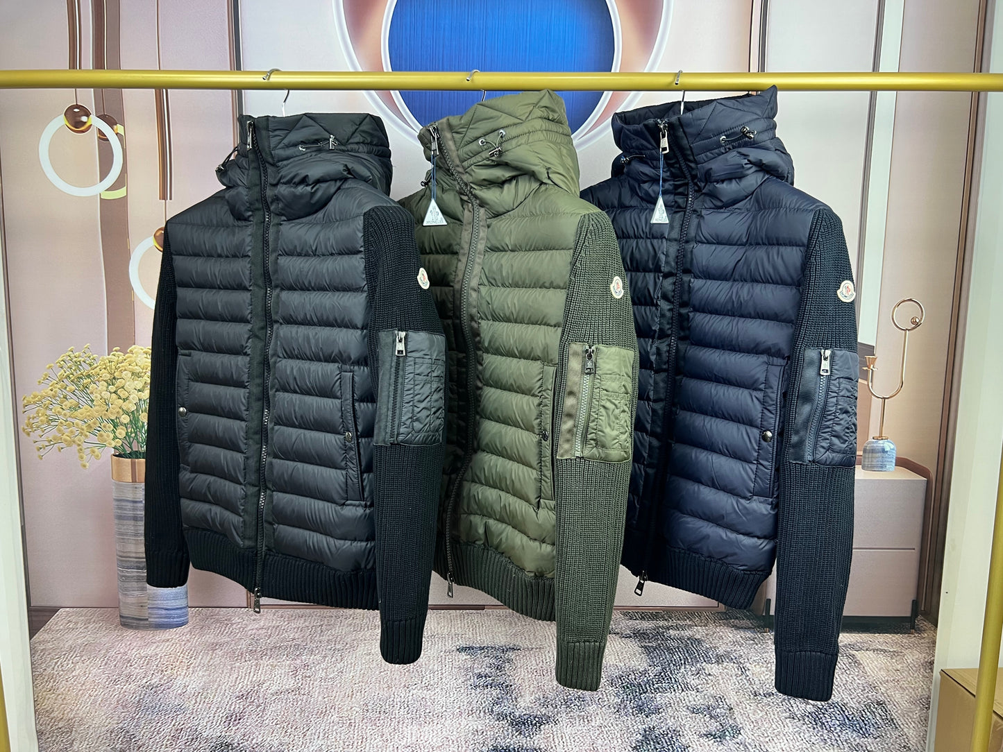 탑몽클 / MC 후드 니트 다운
