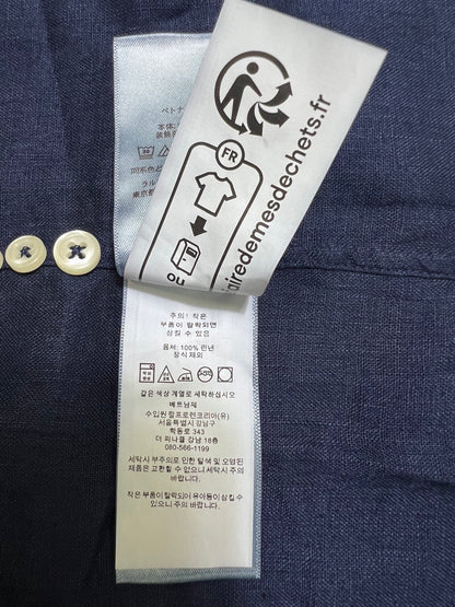 탑폴로 / 폴로 클래식핏 린넨 셔츠 네이비