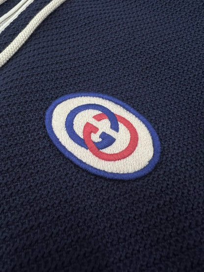 Marble / Gucci Men's Wool Jersey Jacket Web Blue