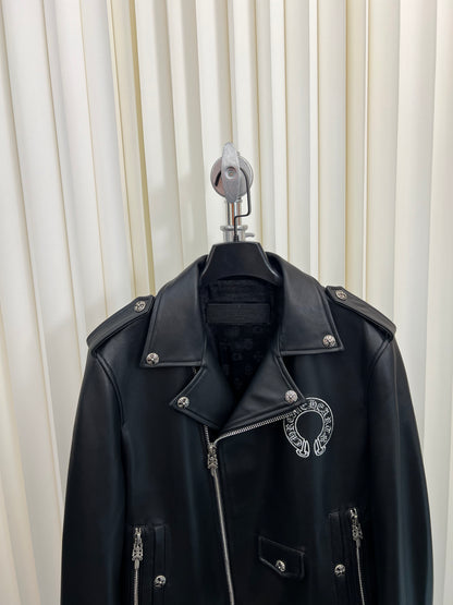 zb/Chrome Hearts Men's Leather Jacket