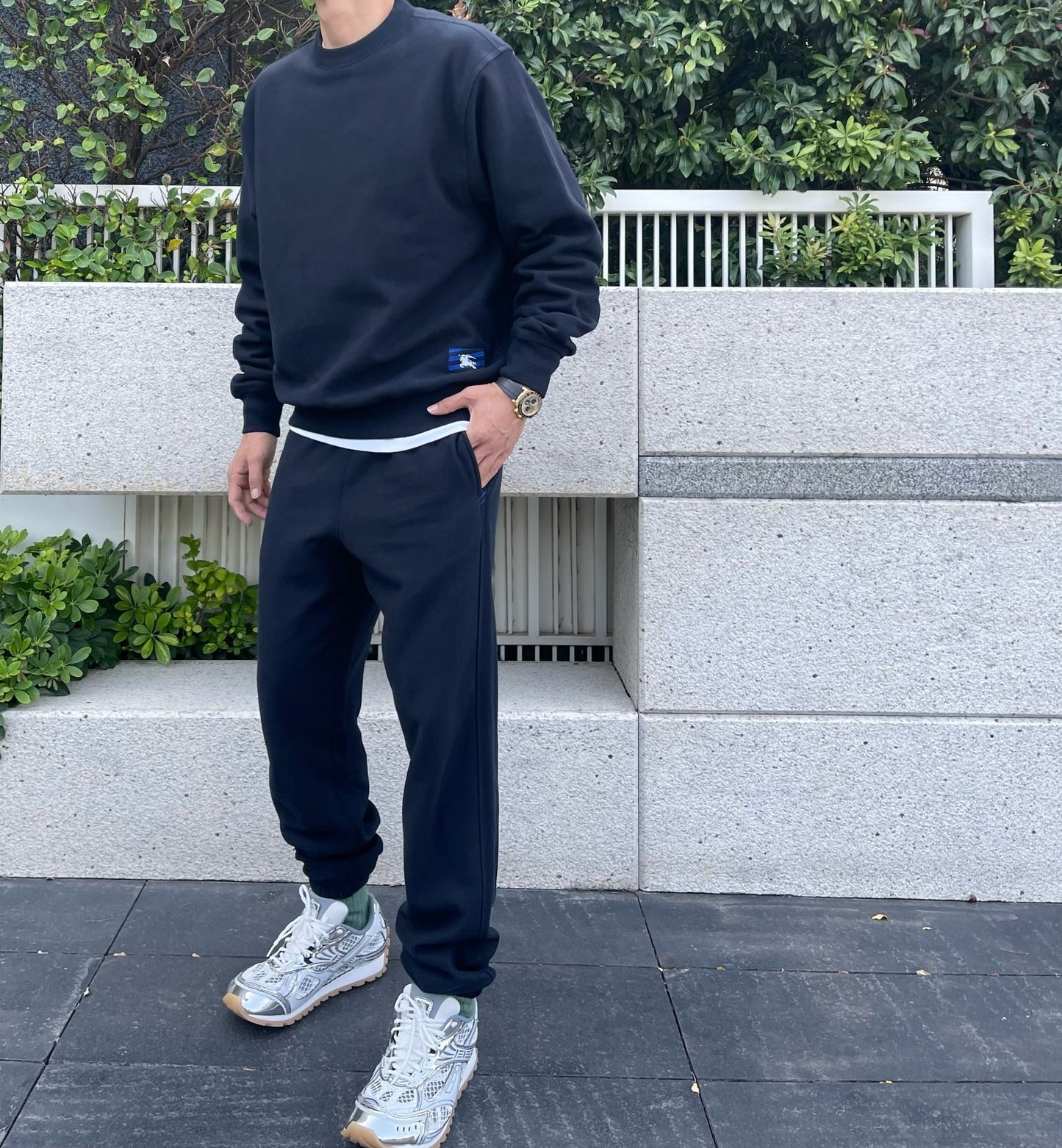 대리석 / Burberry EKD 패치 버버리 스웨트셔츠 | 블랙 | FARFETCH KR