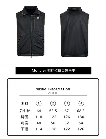 zb / 몽클레르  지퍼 포켓 조끼
