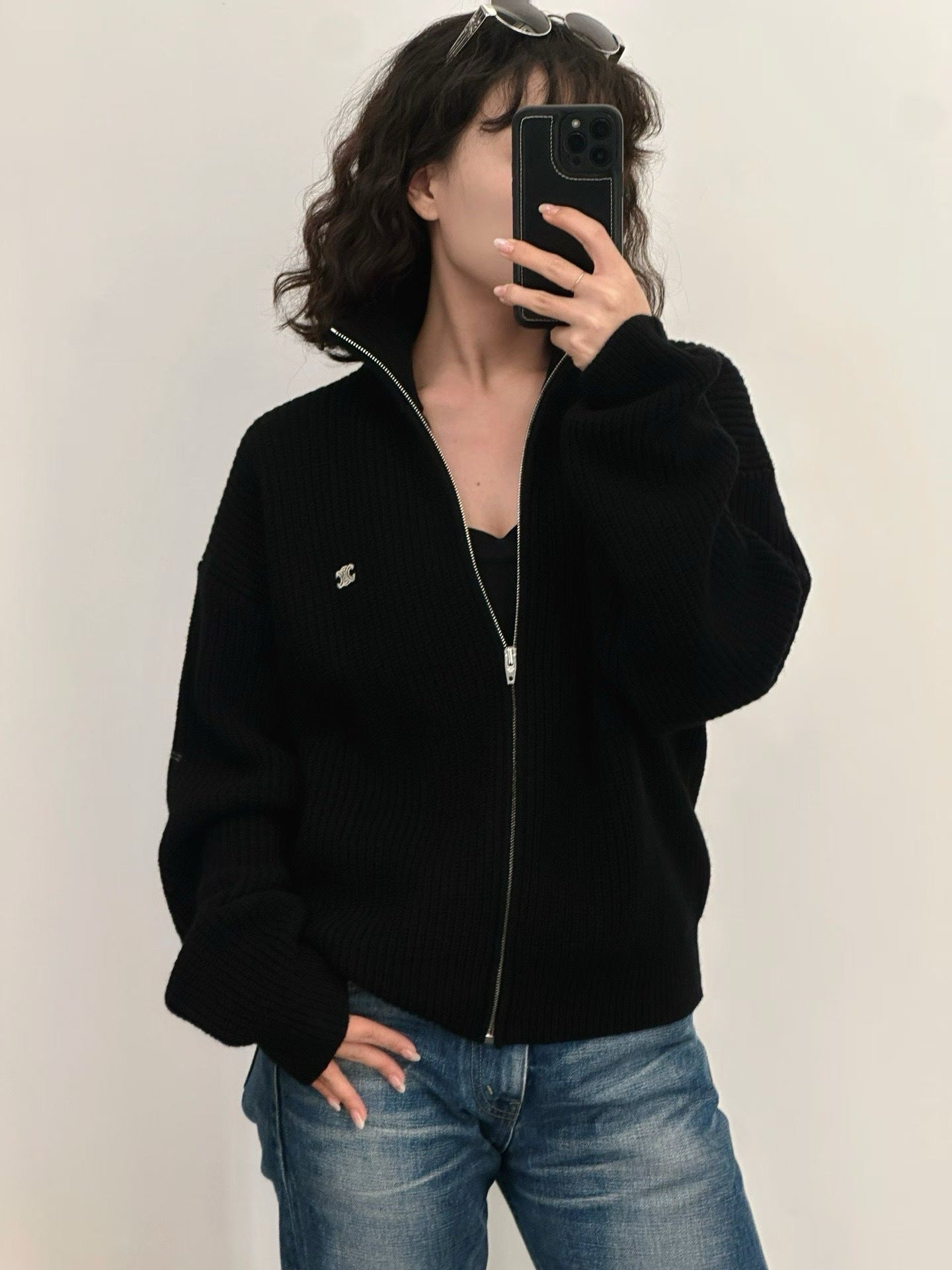 대리석 / 디올 울 지퍼 맨투맨