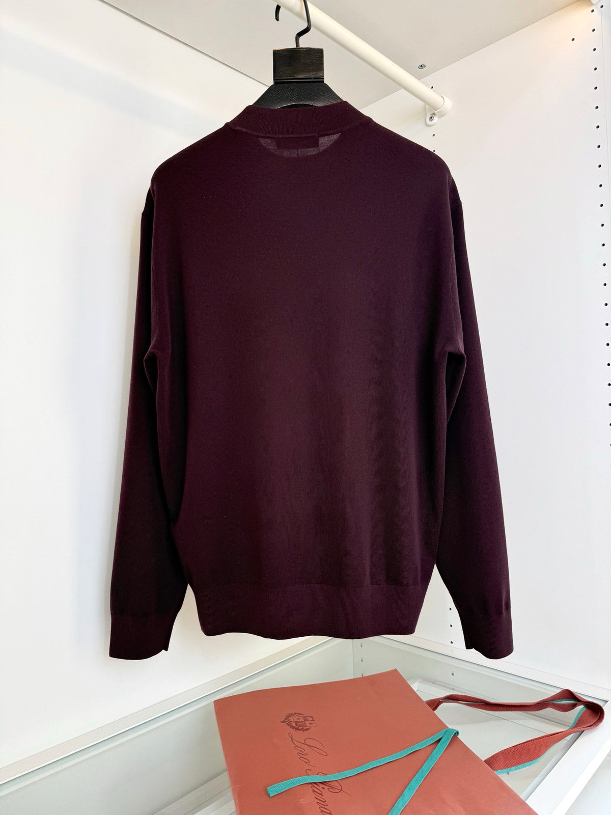 zb / 로로피아나  라운드넥 긴팔 니트