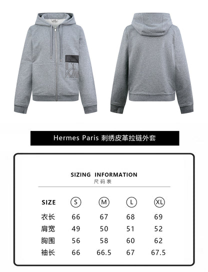 zb / 에르메스  지퍼 후드 재킷
