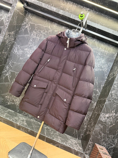 zb / 브루넬로 쿠치넬리  후드 다운 재킷