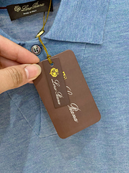 zb / 로로피아나  니트 긴팔 폴로 셔츠