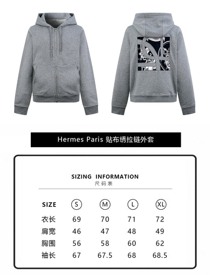 zb / 에르메스  지퍼 후드 재킷