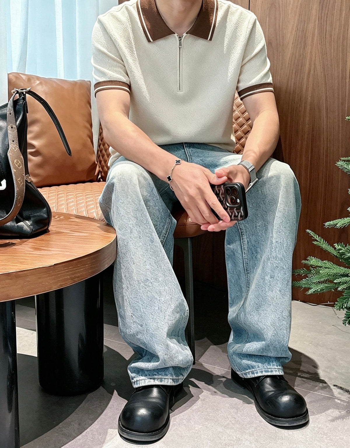 아밍 / 로로피아나 26SS 봄여름 신상 비즈니스 니트 폴로셔츠