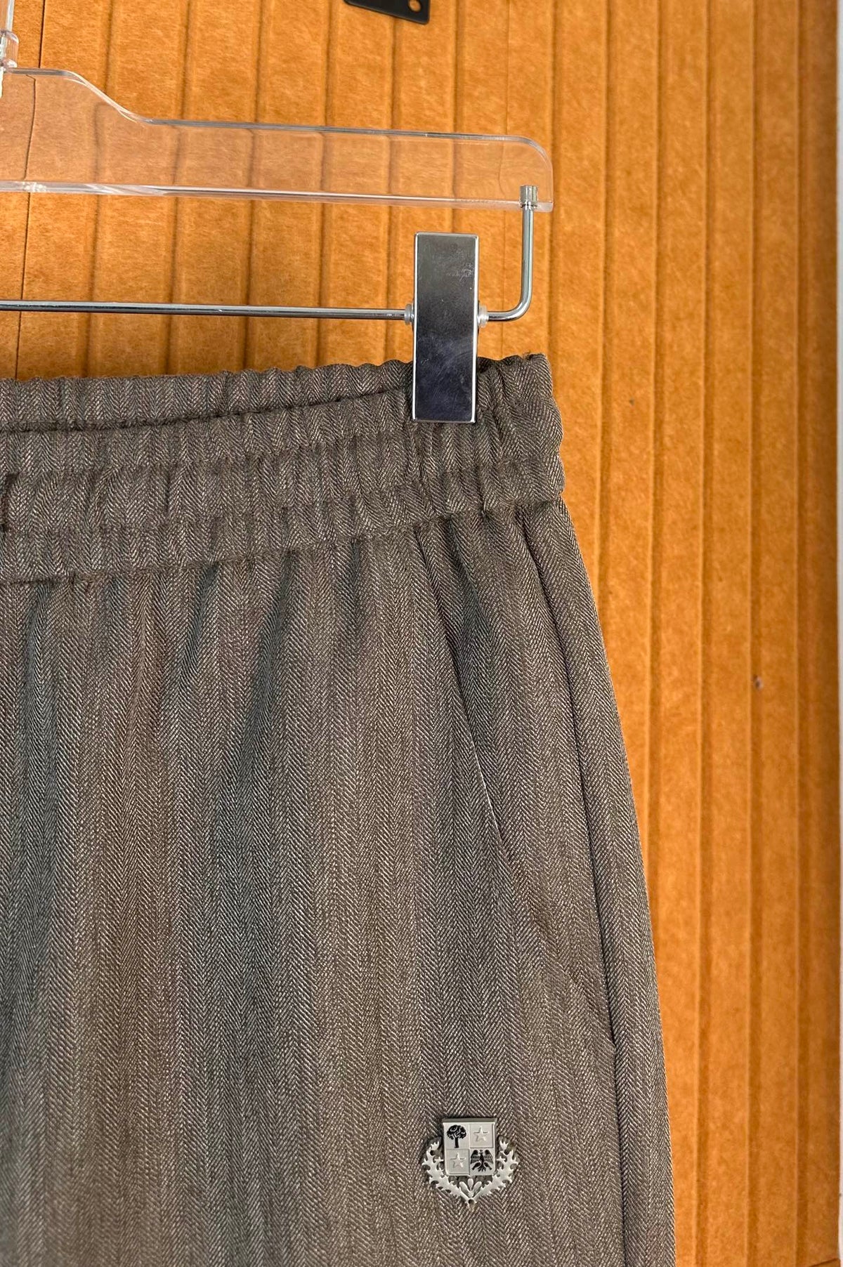 아밍 / 로로피아나 26SS 여름 한정 컬러 대비 드로우스트링 캐주얼 반바지