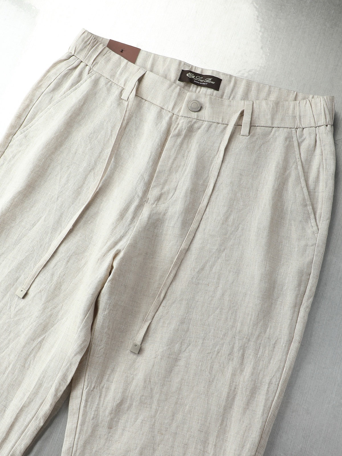 아밍 / 로로피아나 2025 SS 신상 면리넨 롱팬츠