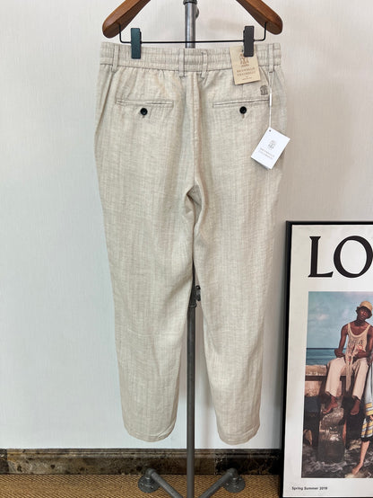 아밍 / 로로피아나 SS26 여름 린넨 긴바지