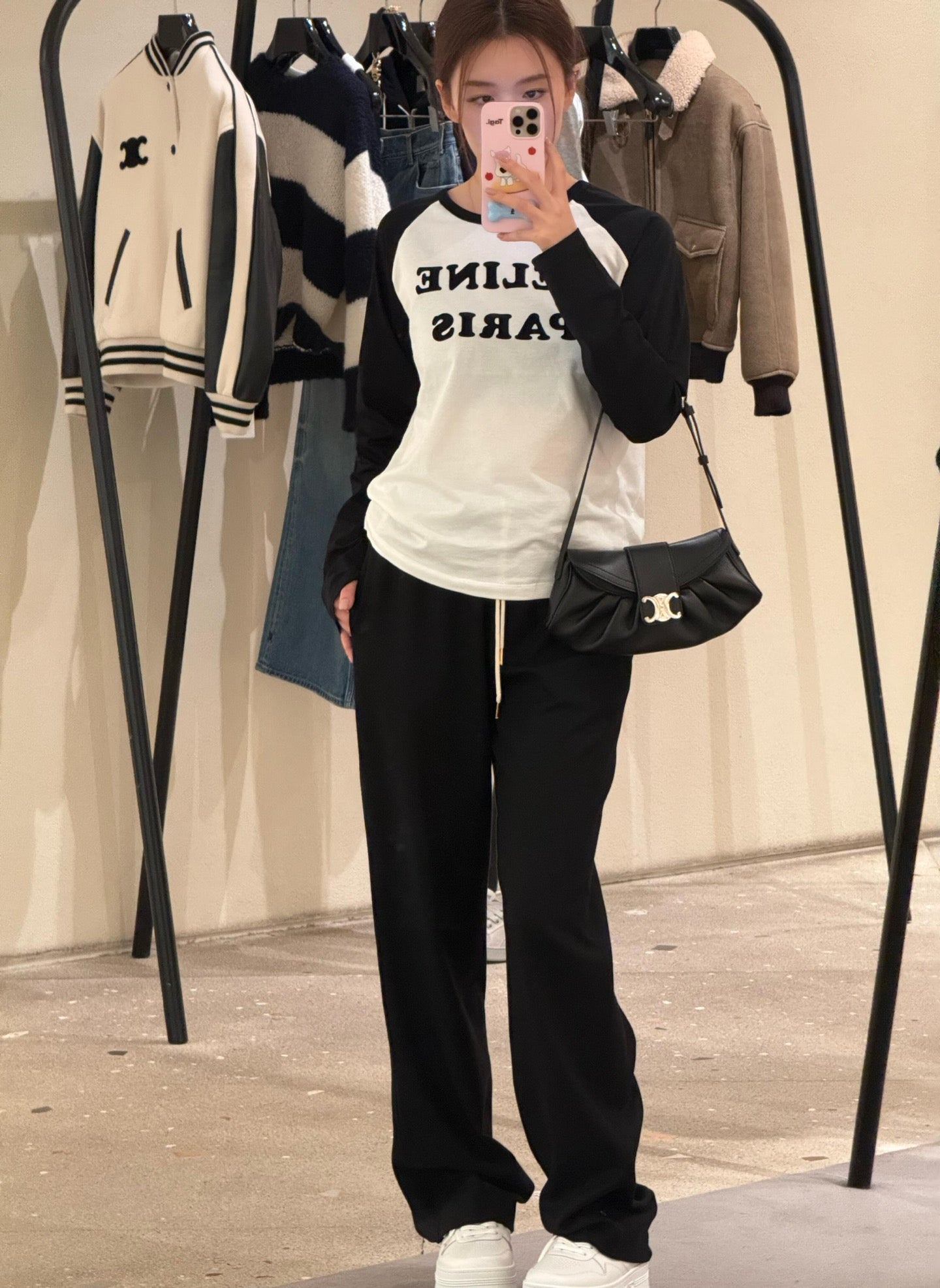 타지아 / 샤넬 콘트라스트 롱슬리브 탑