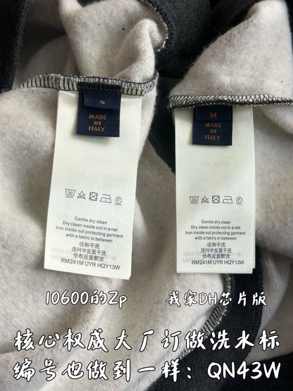v공장 / 루이비통 점보 모노그램 자수 맨투맨 다크 그레이