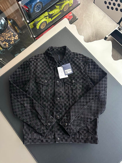 v공장 /  Louis Vuitton 플록드 다미에 데님 트러커 재킷