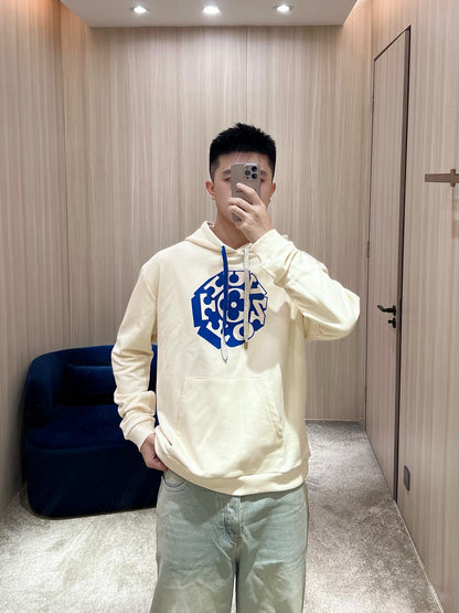 v공장 / 루이비통 플라워 모티프 프린티드 시그니처 후드티