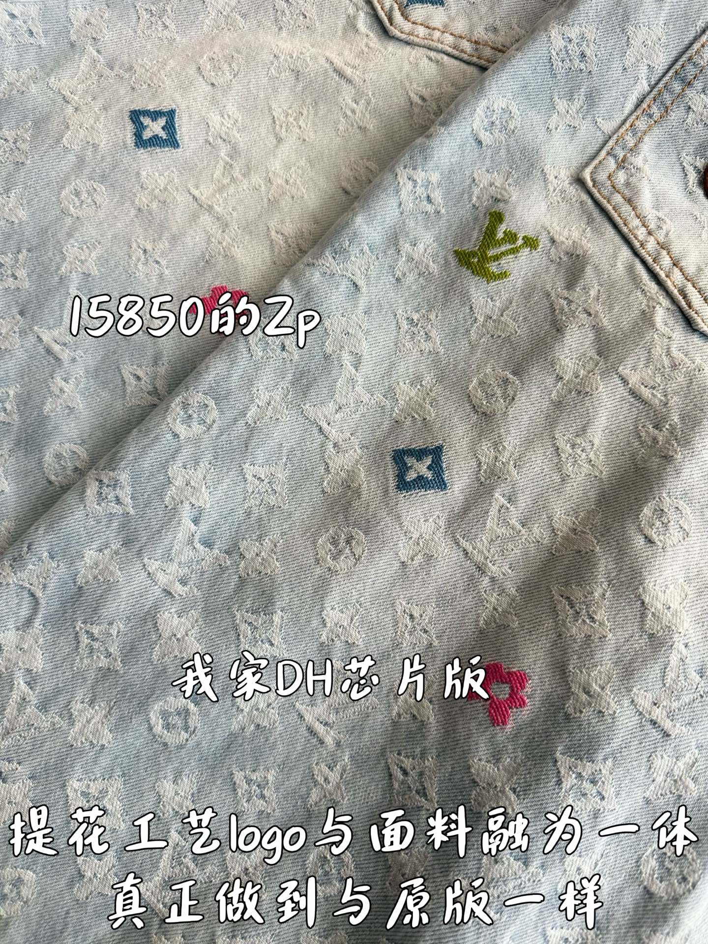 v공장 / 루이비통 모노그램 데님 팬츠  "