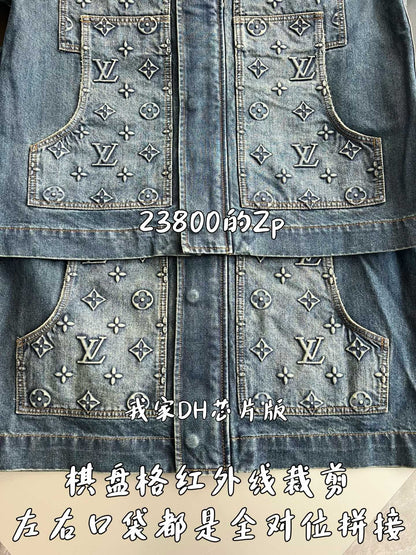 v공장 / 루이비통 니고 모노그램 연청 데님 트러커