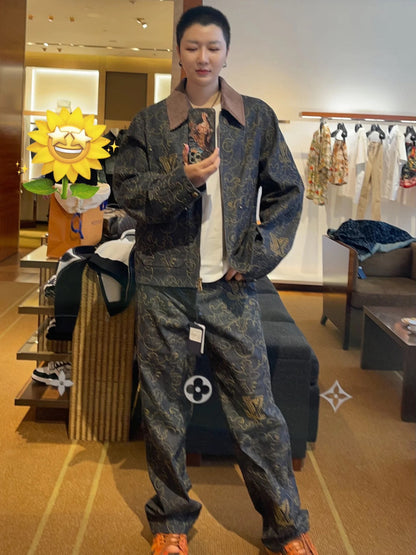 v공장 / 루이비통 엠브로이더드 데님 워크웨어 재킷