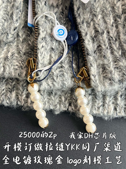 v공장 / 루이비통 지퍼 니티드 블루종 가디건 1AIMD1