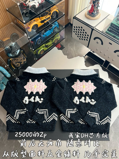 v공장 / 루이비통 지퍼 니티드 블루종