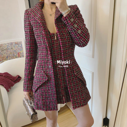 타지아 / 샤넬 23A 가짜 투피스 비즈 재킷