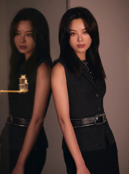 타지아 / 샤넬 울 소프트 나일론 베스트 재킷