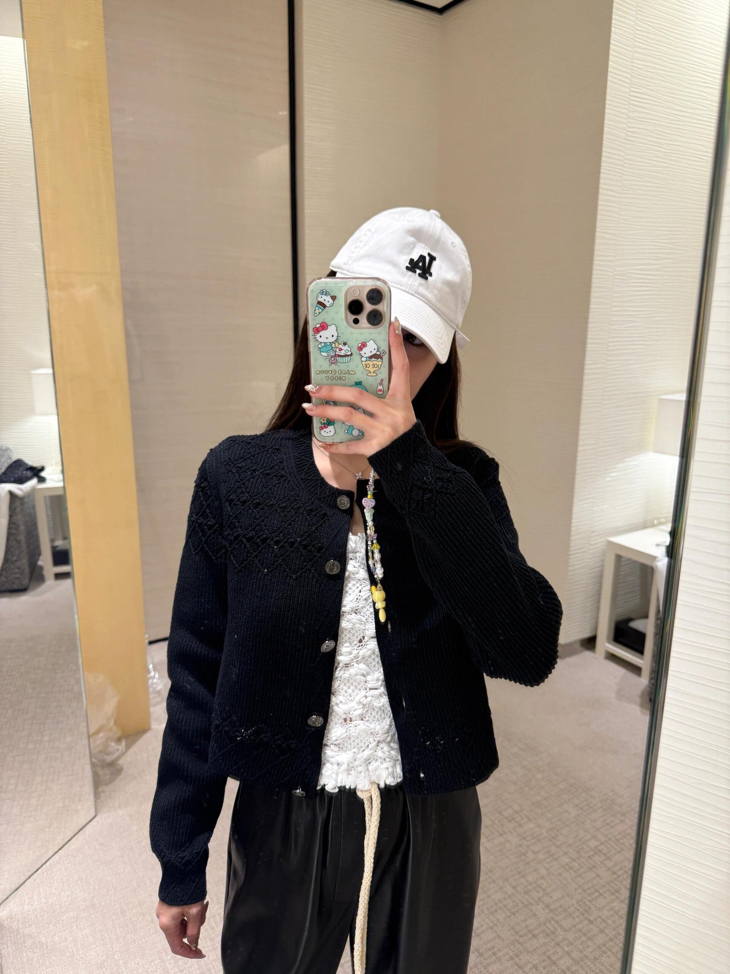 타지아 / 샤넬 25p 다이아몬드 패턴 니트 가디건