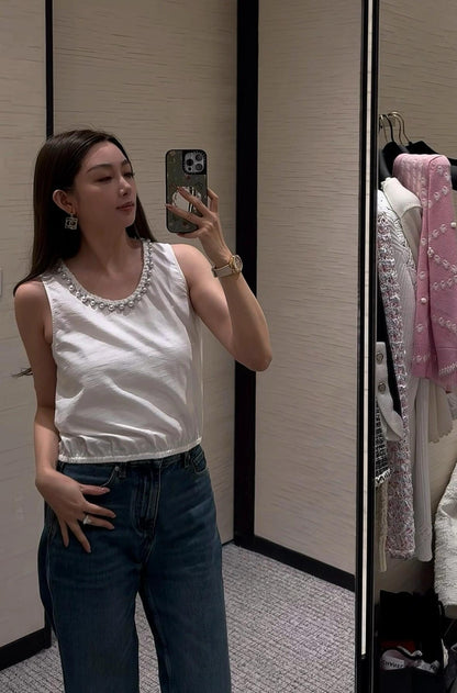 타지아 / 샤넬 25c 진주 탱크탑