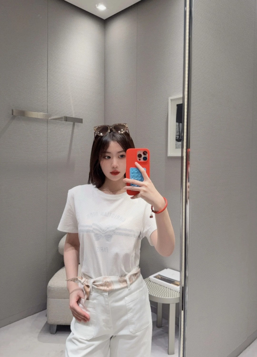 타지아 / 디올 2025 여름 신상품 버터플라이 코튼 앤 리넨 반팔