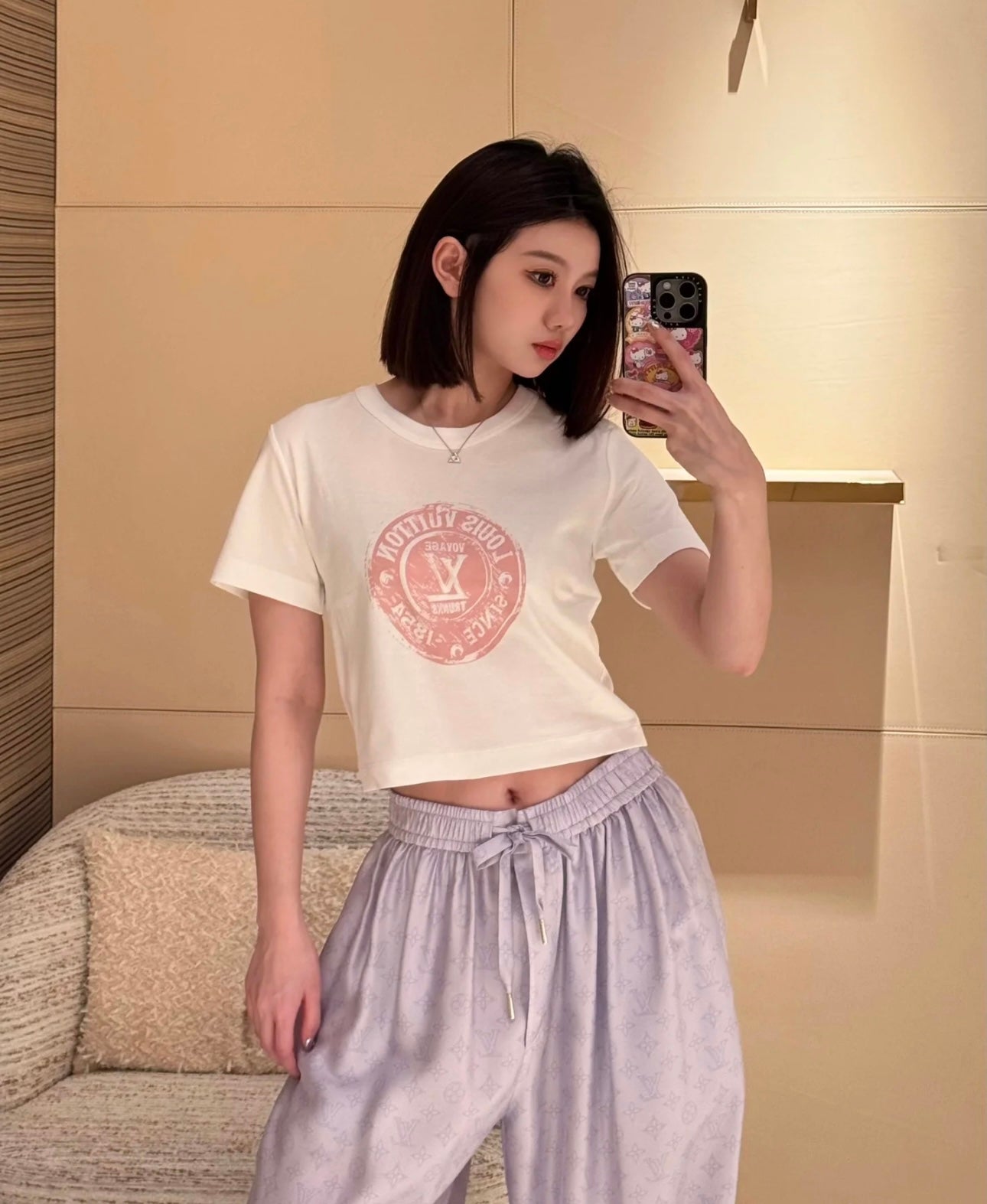 타지아 / 루이비통 v 2025 여름 신상품 세일링 시리즈 숏 티셔츠