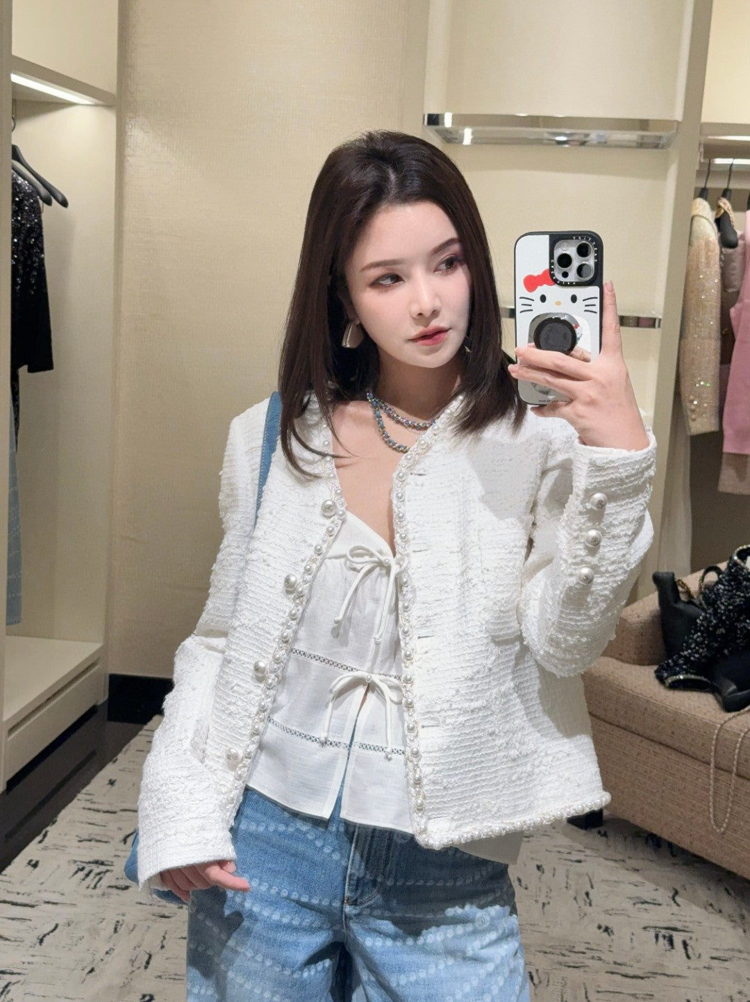 타지아 / 샤넬 25c 보우 탱크탑