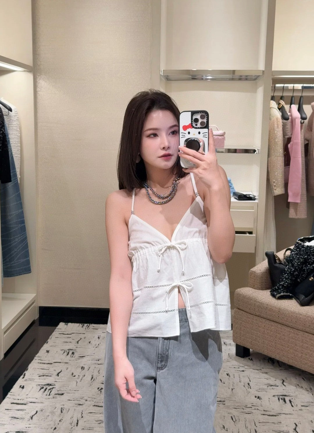 타지아 / 샤넬 25c 보우 탱크탑