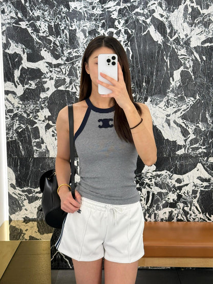 타지아 / 샤넬 25 새로운 여름 스트라이프 조끼