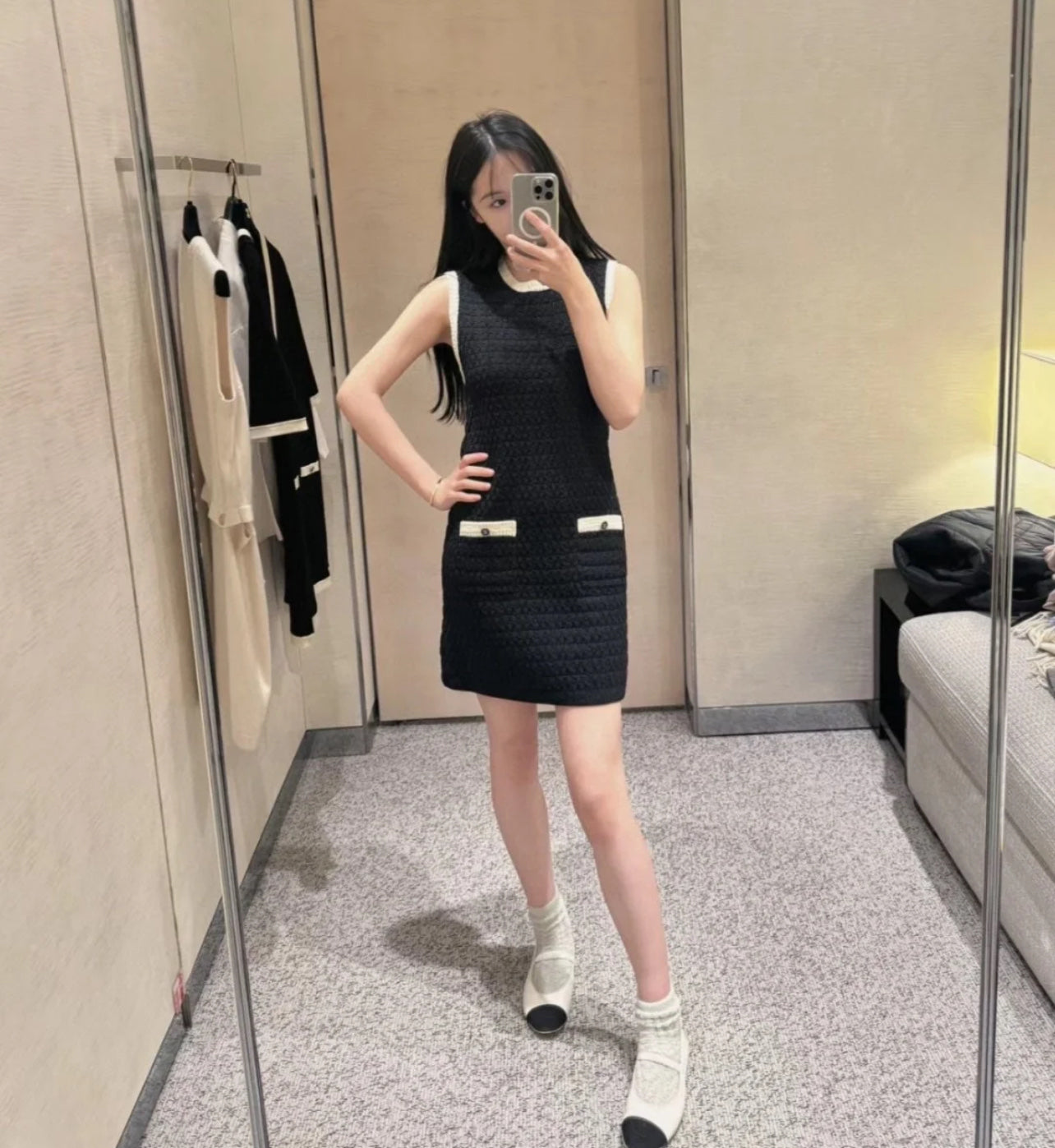 타지아 / 샤넬  24p 콘트라스트 컬러 드레스