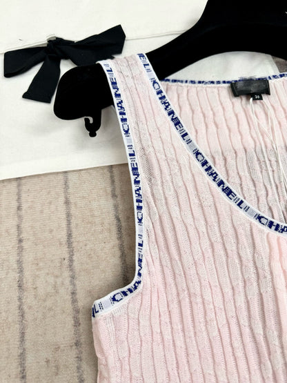 타지아 / 샤넬   플리츠 콘트라스트 탱크탑