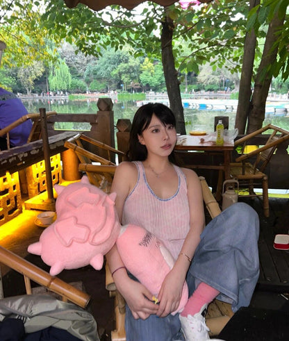타지아 / 샤넬   플리츠 콘트라스트 탱크탑