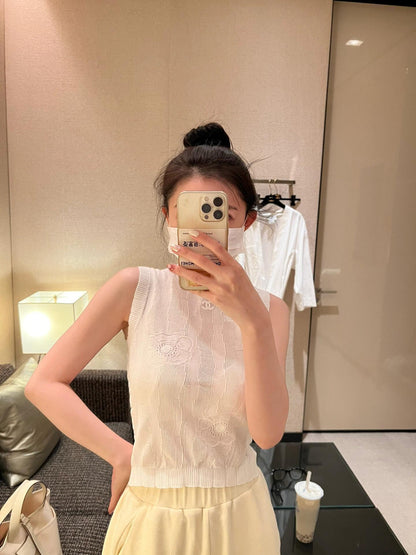 타지아 / 샤넬   카멜리아 니트 베스트