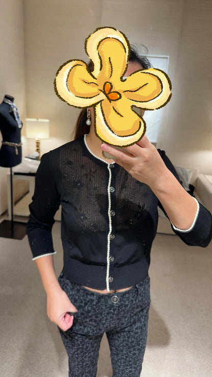 타지아 / 샤넬  24b 자카드 카디건
