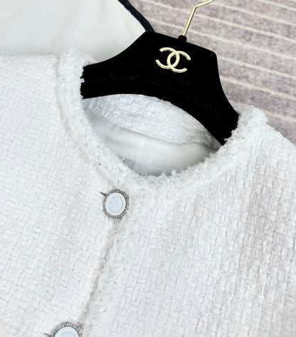 타지아 / 샤넬 25s 화이트 소프트 나일론 재킷