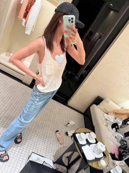 타지아 / 샤넬  25coco 비치 자수 데님 팬츠